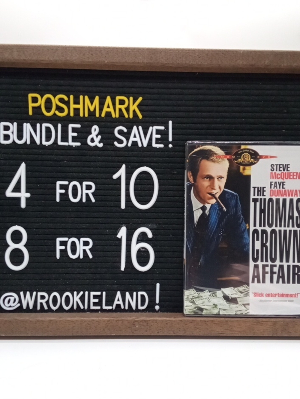 The Thomas Crown Affair 1968 DVD#J68